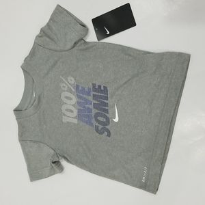 Nike Boys Dri-fit Short Sleeve Cotton Tee Shirt